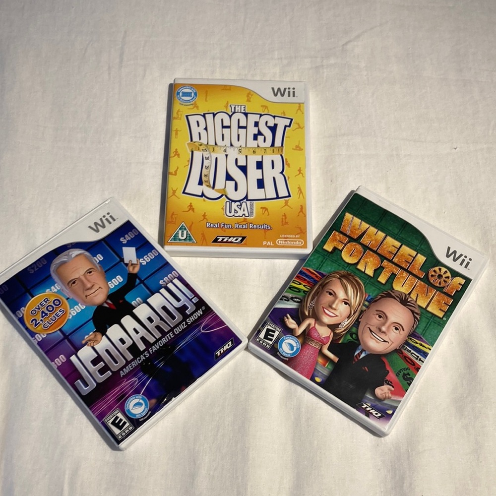 Wii jeopardy the biggest looser USA wheel of fortune quiz show